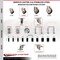 Service Caster 3.5 Inch 316SS Maroon Poly Swivel 3/8 Inch Threaded Stem Caster Lock Brake, 2PK SS316TSTTL20S3514-PPUBMRN-381615-2S2 - alternate 2